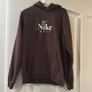 Nike Golf Club Fleece Hoodie Brown Size M